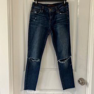 Joes Cropped Distressed Jeans